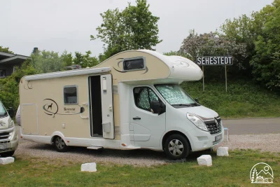 Stellplatz 3 auf Wohnmobilstellplatz am Nord-Ostsee-Kanal in Sehestedt
